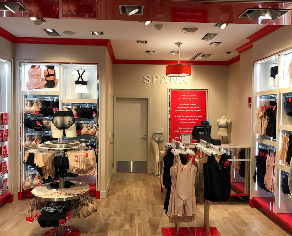 Philadelphia, Pennsylvania, May 19 2018: Spanx store sign entrance
